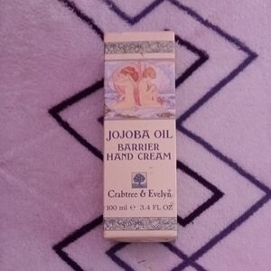 Crabtree & Evelyn Jojoba Oil Hand Cream - Cream and Purple